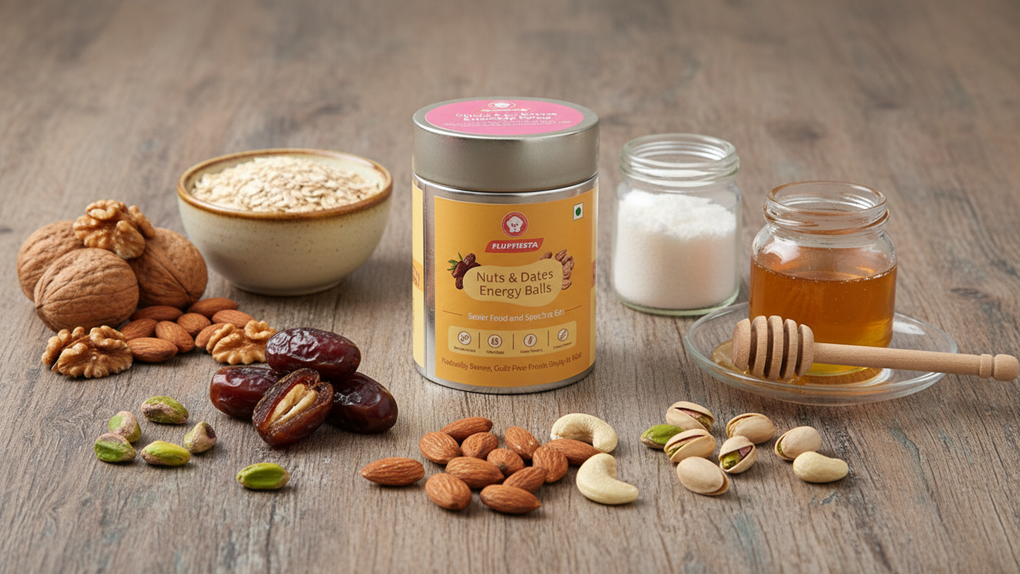 Sugar Free Nuts & Dates Energy Balls – Natural Power Bites
