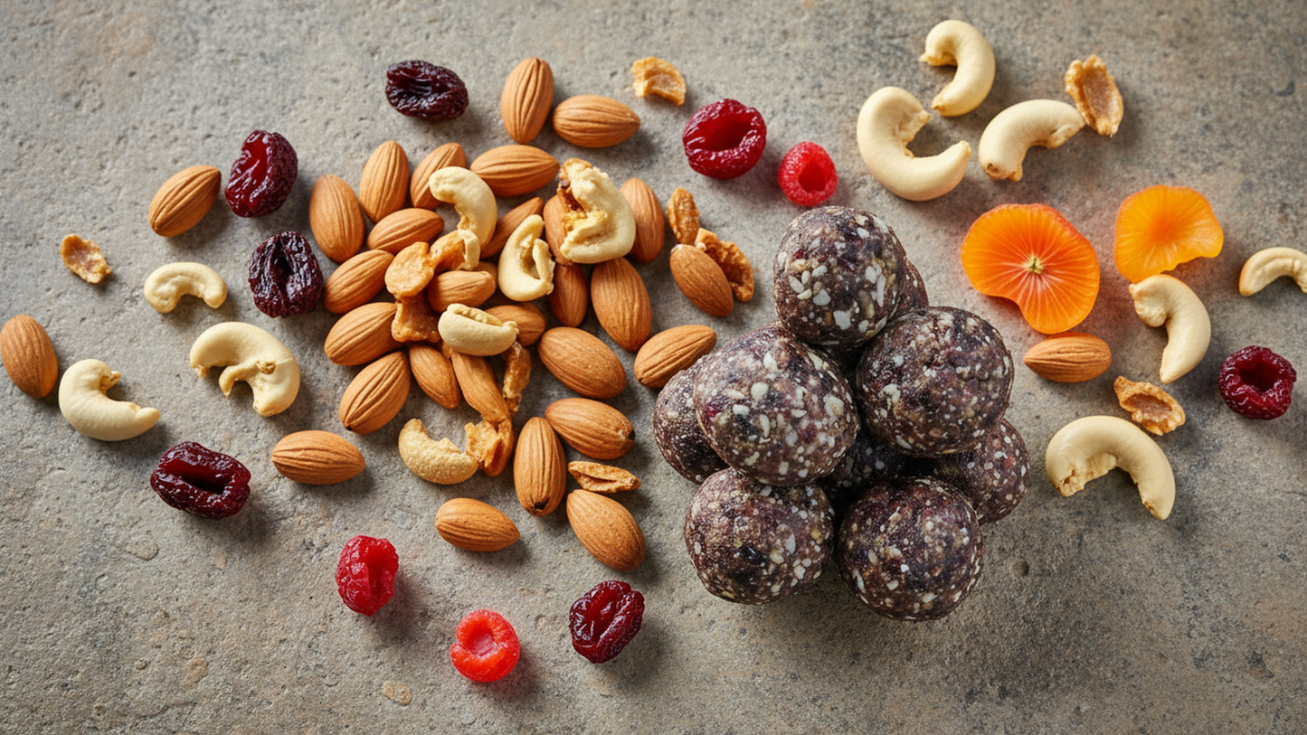 Fluffiesta Paleo Bites – Premium Dry Fruit Laddoos & Energy Bites