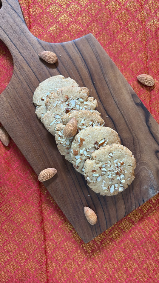 Whole Wheat Almond Cookies – Naturally Sweetened, No Maida, No Refined Flour, No Refined Oil