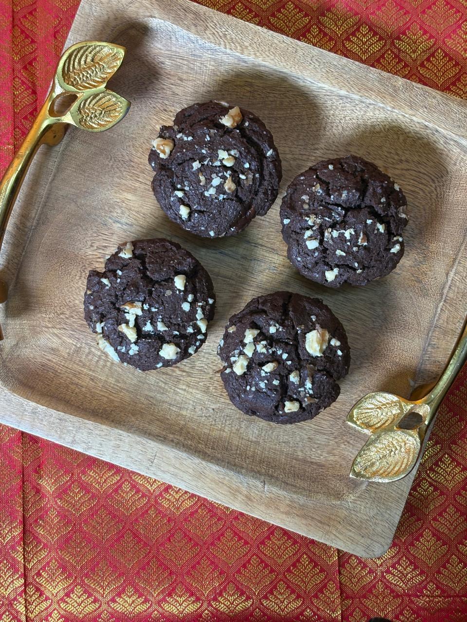 Whole Wheat Chocolava Muffins