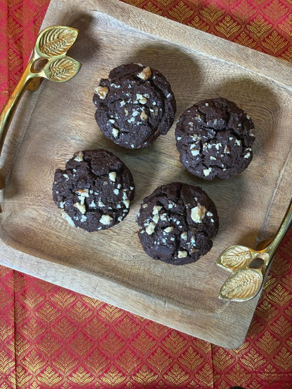 Whole Wheat Chocolava Muffins