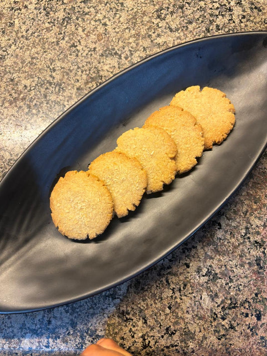 Whole Wheat Coconut Cookies – No Maida, No Refined Sugar