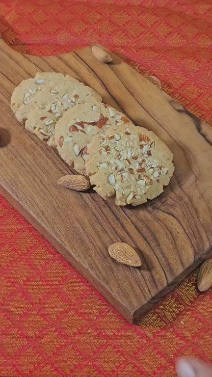Whole Wheat Almond Cookies – Naturally Sweetened, No Maida, No Refined Flour, No Refined Oil