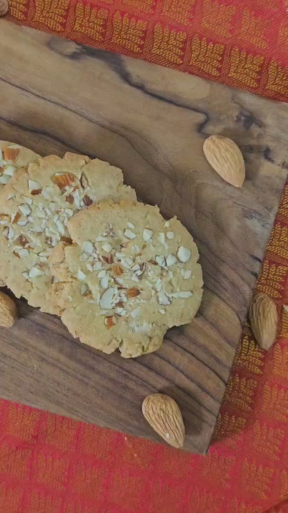 Whole Wheat Almond Cookies – Naturally Sweetened, No Maida, No Refined Flour, No Refined Oil