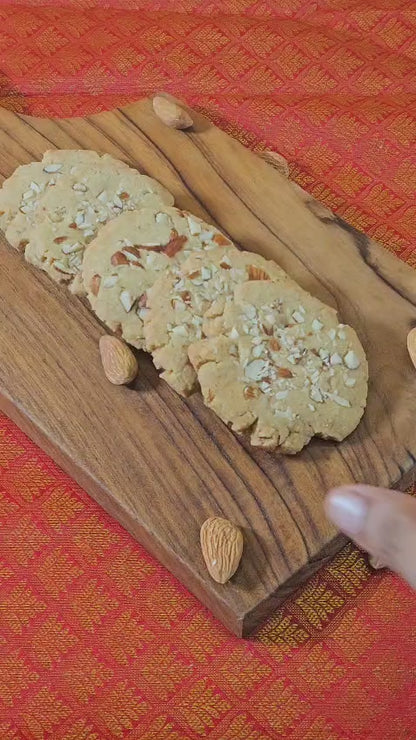 Whole Wheat Almond Cookies – Naturally Sweetened, No Maida, No Refined Flour, No Refined Oil