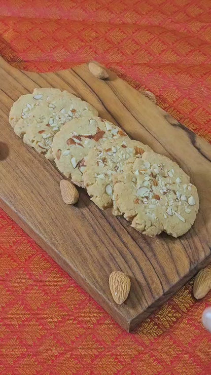 Whole Wheat Almond Cookies – Naturally Sweetened, No Maida, No Refined Flour, No Refined Oil